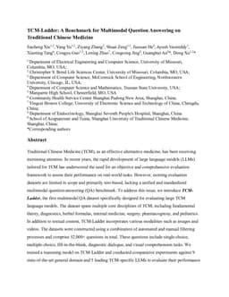 TCM-Ladder: A Benchmark for Multimodal Question Answering on Traditional Chinese Medicine