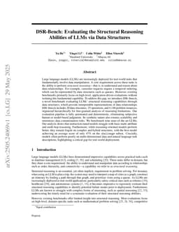 DSR-Bench: Evaluating the Structural Reasoning Abilities of LLMs via Data Structures