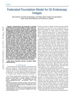 Federated Foundation Model for GI Endoscopy Images