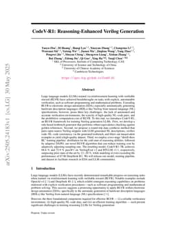 CodeV-R1: Reasoning-Enhanced Verilog Generation