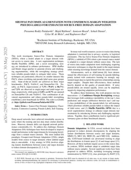 Shuffle PatchMix Augmentation with Confidence-Margin Weighted Pseudo-Labels for Enhanced Source-Free Domain Adaptation