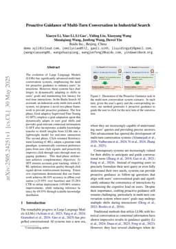 Proactive Guidance of Multi-Turn Conversation in Industrial Search