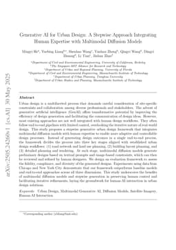 Generative AI for Urban Design: A Stepwise Approach Integrating Human Expertise with Multimodal Diffusion Models