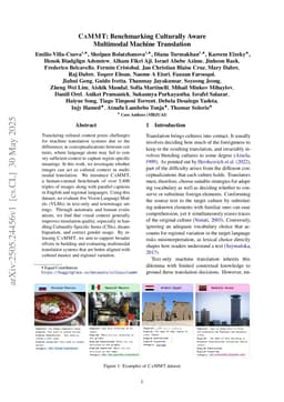 CaMMT: Benchmarking Culturally Aware Multimodal Machine Translation