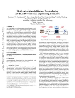 SEAR: A Multimodal Dataset for Analyzing AR-LLM-Driven Social Engineering Behaviors