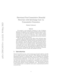 Directional Non-Commutative Monoidal Structures with Interchange Law via Commutative Generators