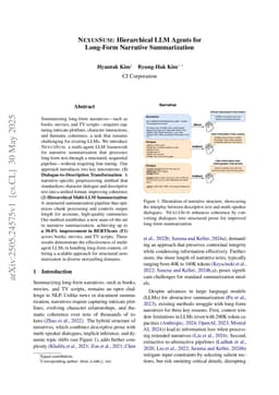 NexusSum: Hierarchical LLM Agents for Long-Form Narrative Summarization