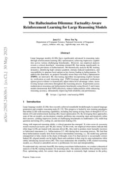 The Hallucination Dilemma: Factuality-Aware Reinforcement Learning for Large Reasoning Models