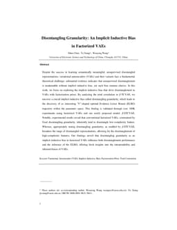 Disentangling Granularity: An Implicit Inductive Bias in Factorized VAEs