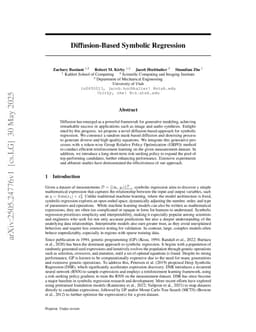 Diffusion-Based Symbolic Regression