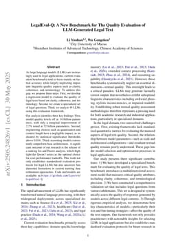 LegalEval-Q: A New Benchmark for The Quality Evaluation of LLM-Generated Legal Text