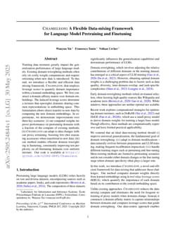 Chameleon: A Flexible Data-mixing Framework for Language Model Pretraining and Finetuning