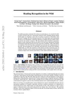 Reading Recognition in the Wild