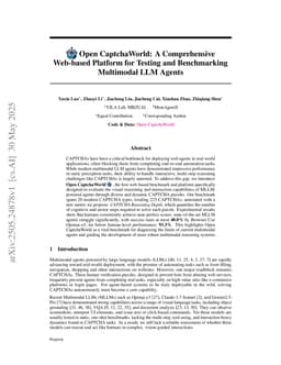 Open CaptchaWorld: A Comprehensive Web-based Platform for Testing and Benchmarking Multimodal LLM Agents