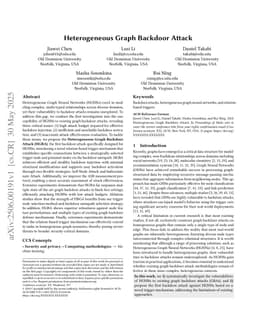 Heterogeneous Graph Backdoor Attack