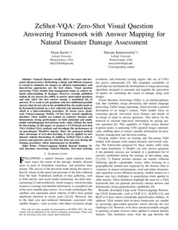 ZeShot-VQA: Zero-Shot Visual Question Answering Framework with Answer Mapping for Natural Disaster Damage Assessment