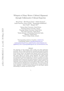 Whispers of Many Shores: Cultural Alignment through Collaborative Cultural Expertise