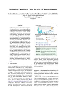 Disentangling Codemixing in Chats: The NUS ABC Codemixed Corpus