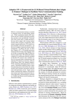 Adaptive-VP: A Framework for LLM-Based Virtual Patients that Adapts to Trainees' Dialogue to Facilitate Nurse Communication Training