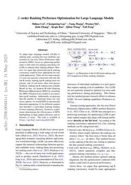 K-order Ranking Preference Optimization for Large Language Models