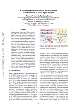 Goal-Aware Identification and Rectification of Misinformation in Multi-Agent Systems