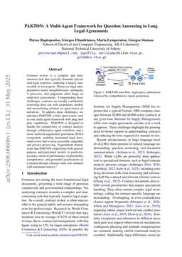 PAKTON: A Multi-Agent Framework for Question Answering in Long Legal Agreements