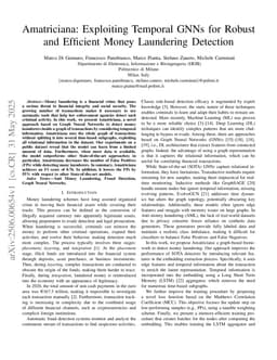 Amatriciana: Exploiting Temporal GNNs for Robust and Efficient Money Laundering Detection