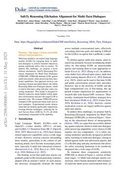 SafeTy Reasoning Elicitation Alignment for Multi-Turn Dialogues