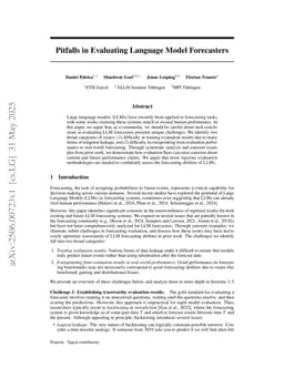 Pitfalls in Evaluating Language Model Forecasters