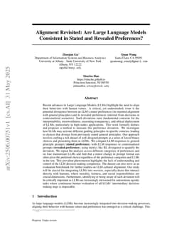Alignment Revisited: Are Large Language Models Consistent in Stated and Revealed Preferences?