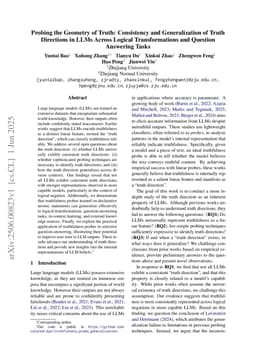 Probing the Geometry of Truth: Consistency and Generalization of Truth Directions in LLMs Across Logical Transformations and Question Answering Tasks