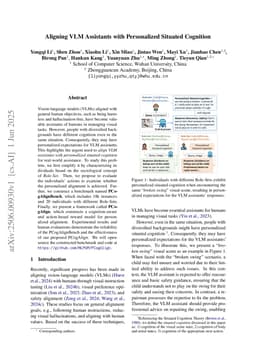 Aligning VLM Assistants with Personalized Situated Cognition