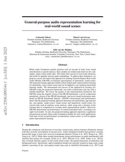 General-purpose audio representation learning for real-world sound scenes