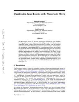 Quantization-based Bounds on the Wasserstein Metric