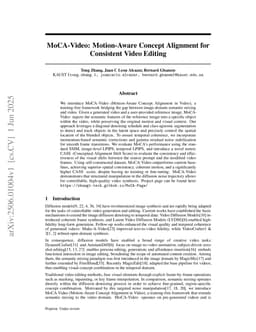 Motion-Aware Concept Alignment for Consistent Video Editing