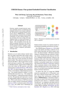 CHEER-Ekman: Fine-grained Embodied Emotion Classification