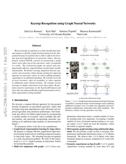 Keystep Recognition using Graph Neural Networks