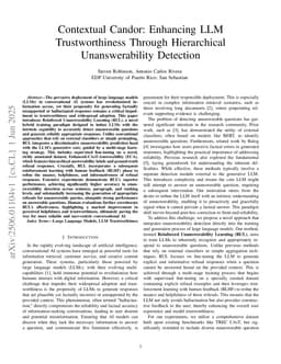 Contextual Candor: Enhancing LLM Trustworthiness Through Hierarchical Unanswerability Detection
