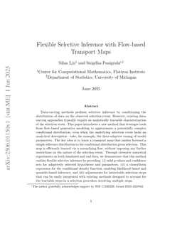 Flexible Selective Inference with Flow-based Transport Maps