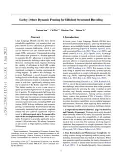 Earley-Driven Dynamic Pruning for Efficient Structured Decoding