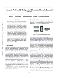 Humanoid World Models: Open World Foundation Models for Humanoid Robotics