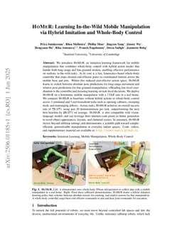 HoMeR: Learning In-the-Wild Mobile Manipulation via Hybrid Imitation and Whole-Body Control