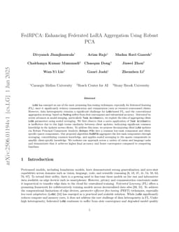 FedRPCA: Enhancing Federated LoRA Aggregation Using Robust PCA