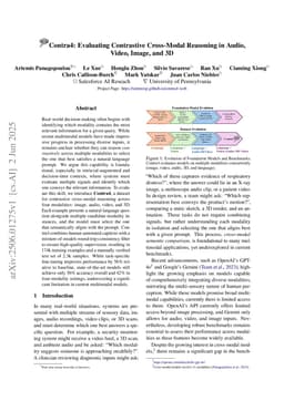 Contra4: Evaluating Contrastive Cross-Modal Reasoning in Audio, Video, Image, and 3D