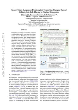 KokoroChat: A Japanese Psychological Counseling Dialogue Dataset Collected via Role-Playing by Trained Counselors