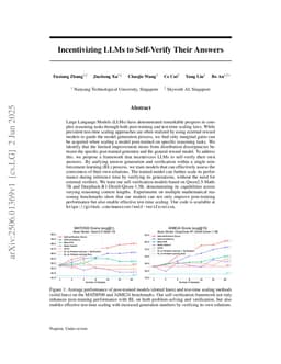 Incentivizing LLMs to Self-Verify Their Answers