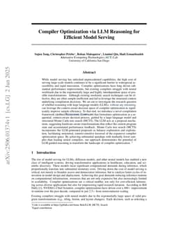 Compiler Optimization via LLM Reasoning for Efficient Model Serving