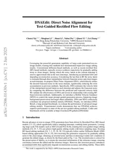 DNAEdit: Direct Noise Alignment for Text-Guided Rectified Flow Editing