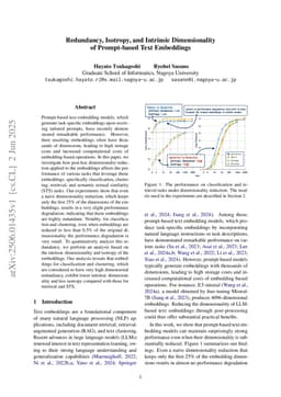 Redundancy, Isotropy, and Intrinsic Dimensionality of Prompt-based Text Embeddings