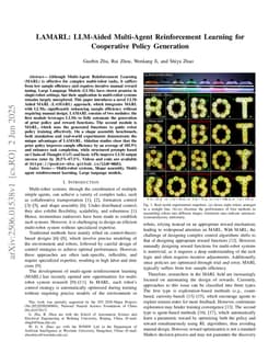 LAMARL: LLM-Aided Multi-Agent Reinforcement Learning for Cooperative Policy Generation